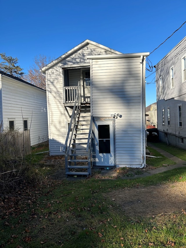 view of back of property