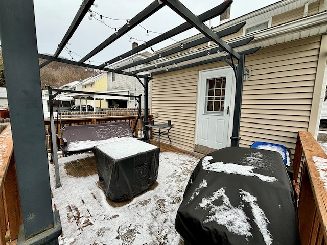 view of patio / terrace with a pergola