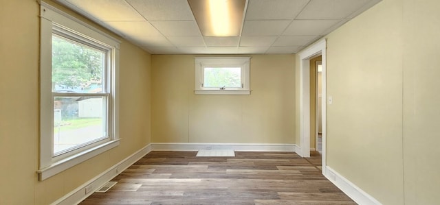 unfurnished room featuring light hardwood / wood-style flooring