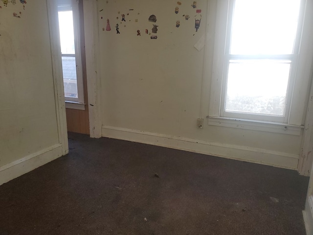 view of carpeted empty room