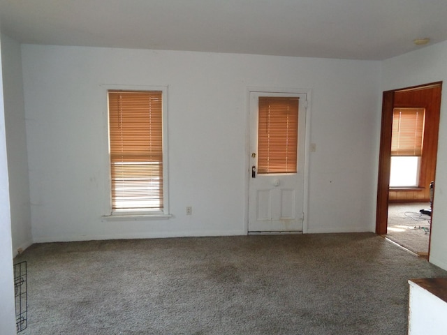 view of carpeted empty room