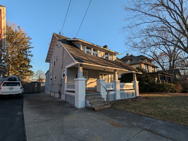 bungalow with a porch