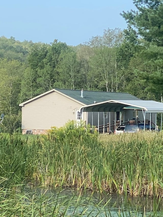 view of back of property