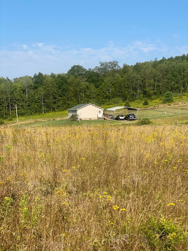 view of nature featuring a rural view