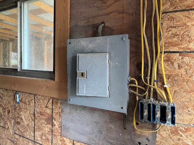 utility room featuring electric panel