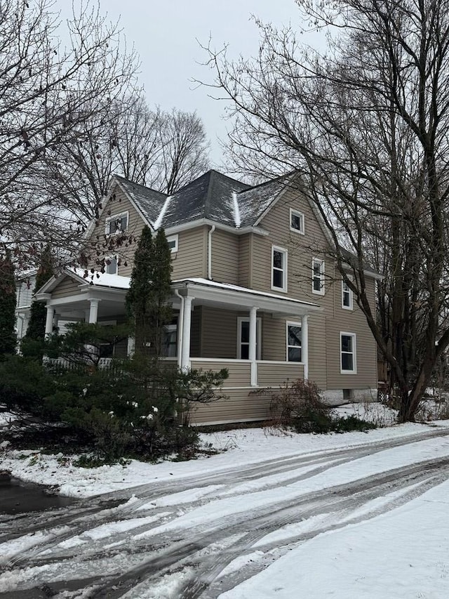 view of front property with a porch