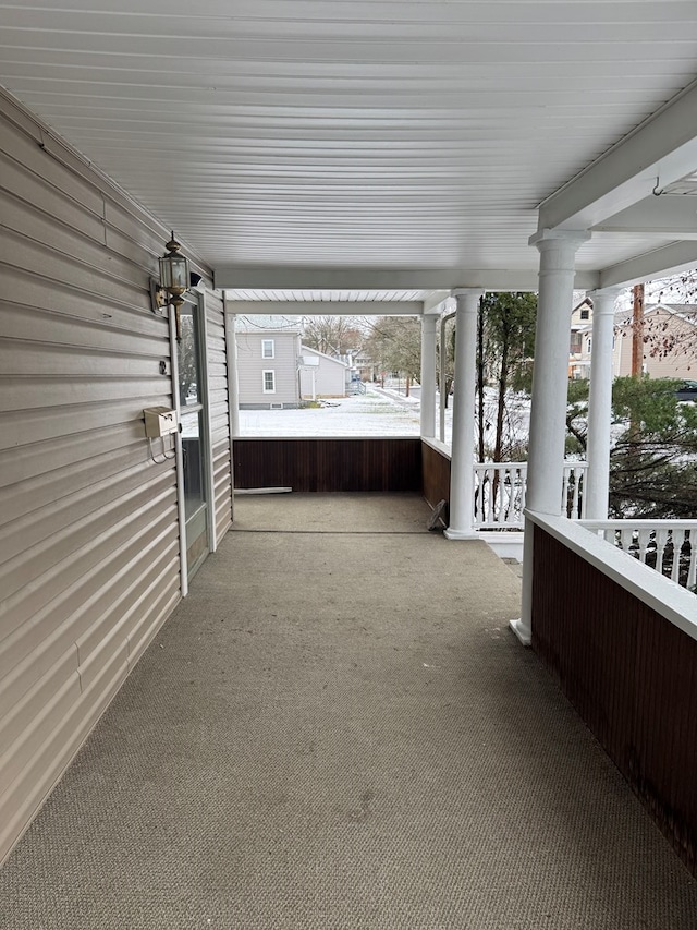 view of patio / terrace featuring a porch