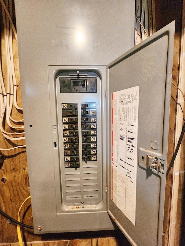 utility room featuring electric panel