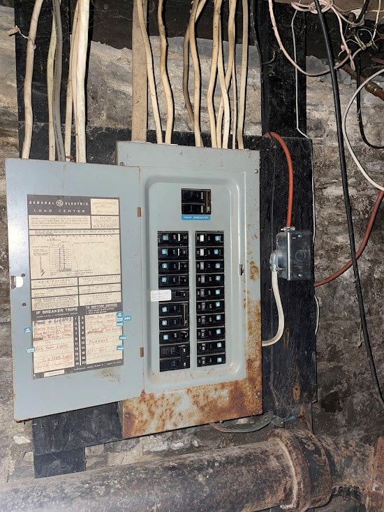 utility room featuring electric panel