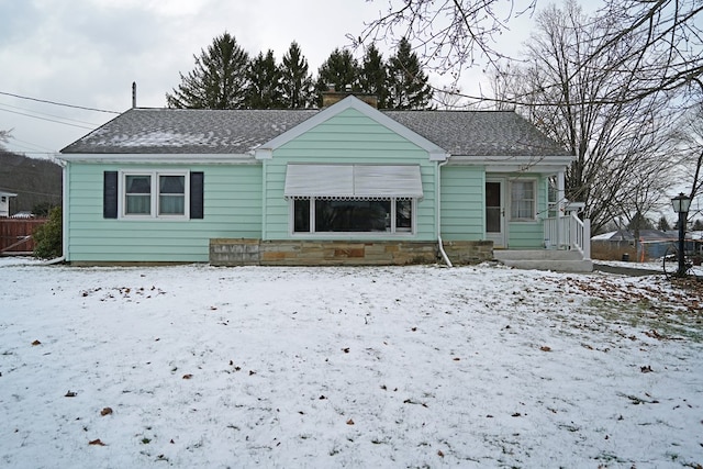 view of front of home