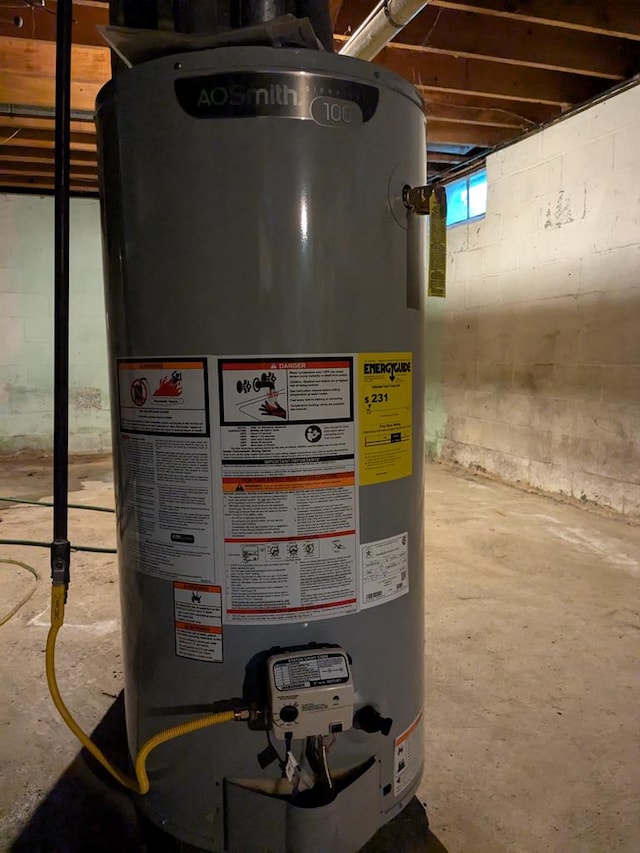 utilities with gas water heater