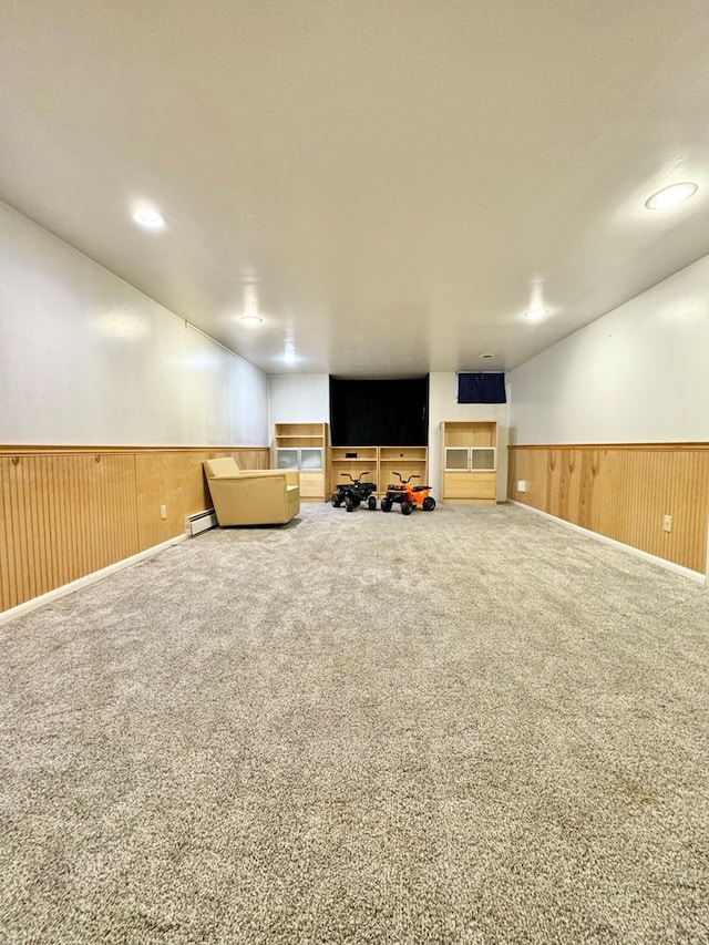 interior space with carpet flooring