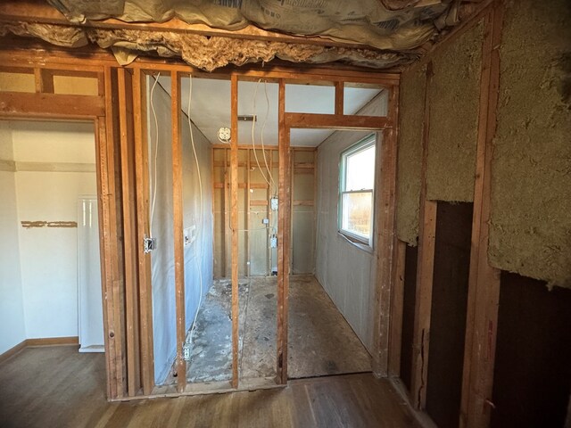 miscellaneous room featuring hardwood / wood-style flooring