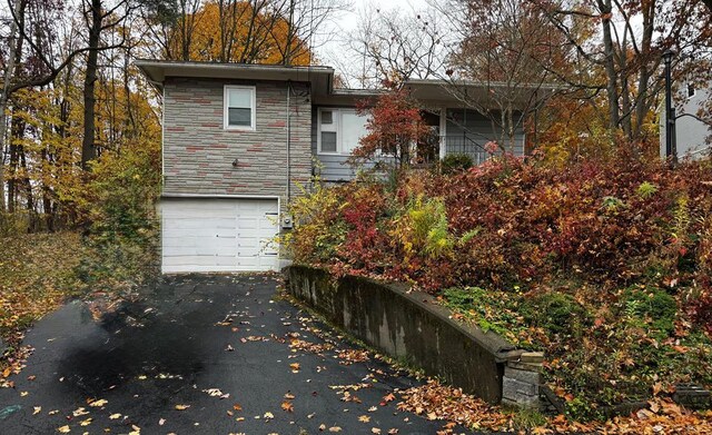 exterior space featuring a garage