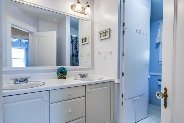 bathroom with vanity