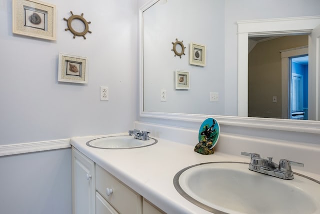 bathroom featuring vanity