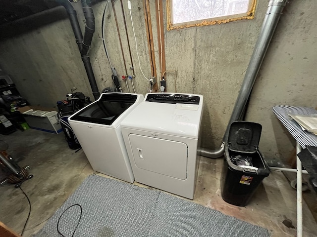 laundry area with washer and dryer