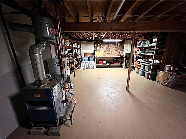 view of basement