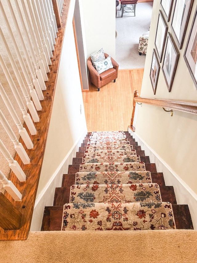 view of stairway