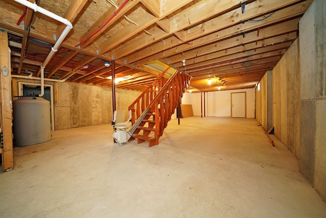 view of basement