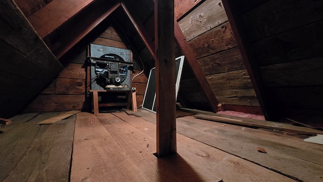 view of attic