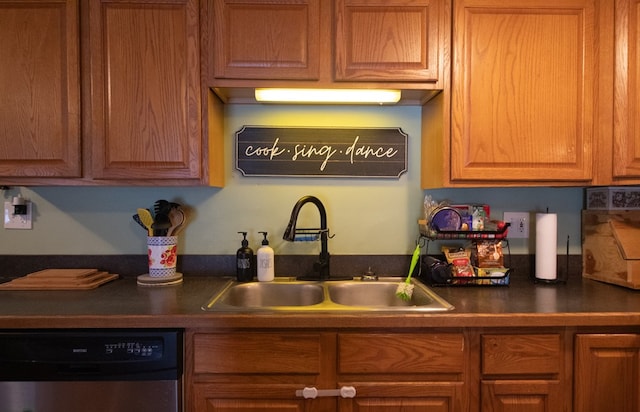 kitchen featuring sink and dishwasher