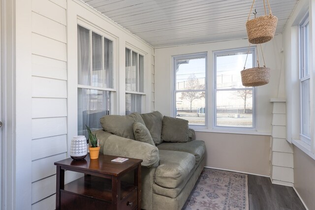 view of sunroom