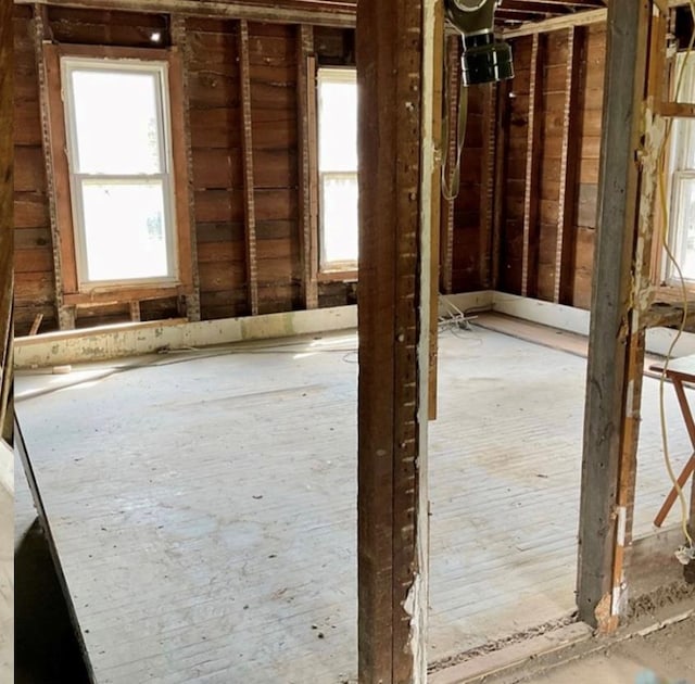 miscellaneous room featuring a wealth of natural light