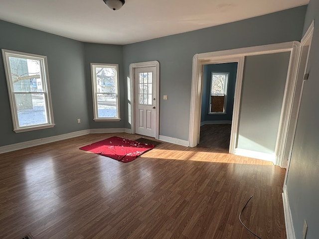 foyer featuring light wood-type flooring