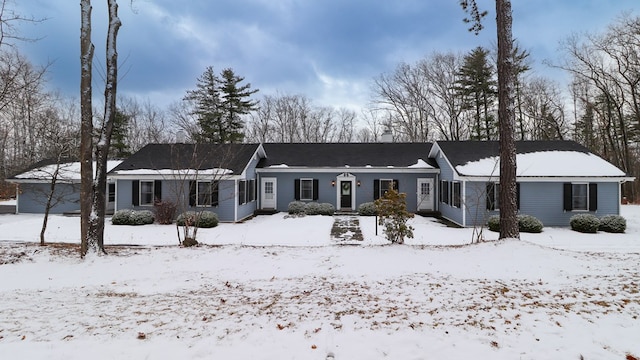 view of ranch-style home