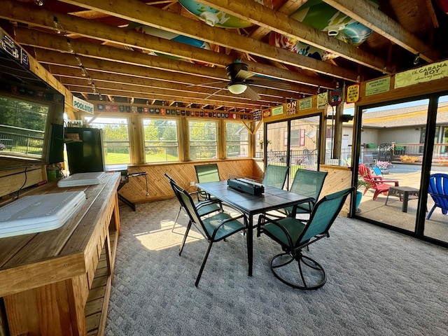 view of sunroom / solarium