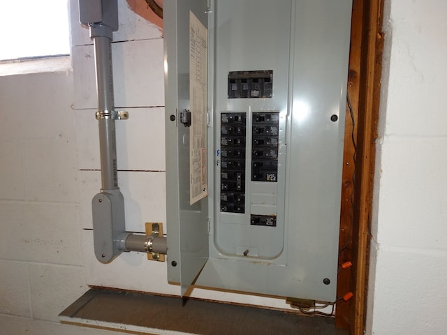 utility room with electric panel