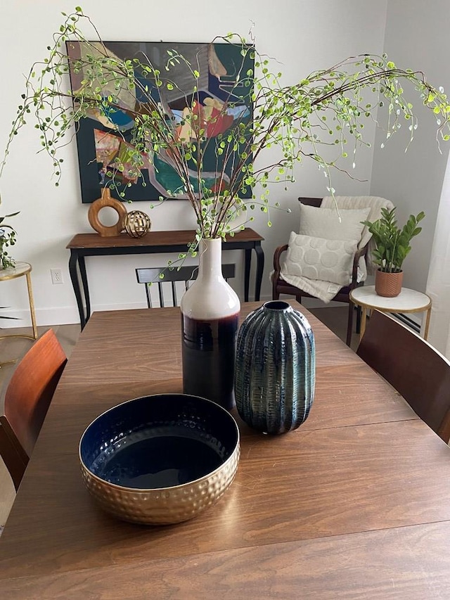 view of dining area