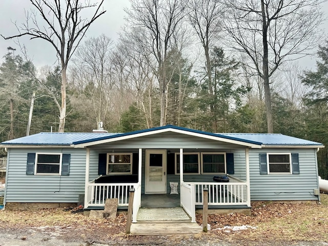 view of front of house with a porch