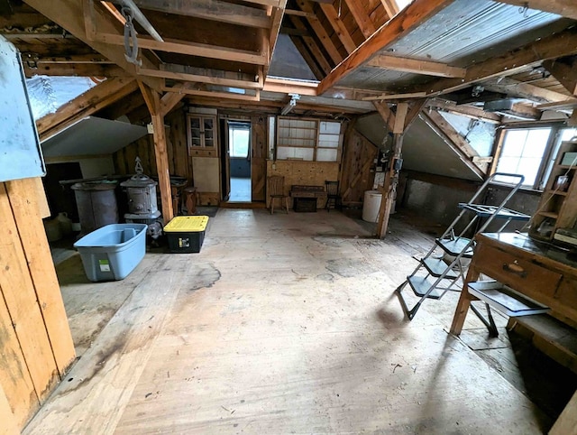 view of attic