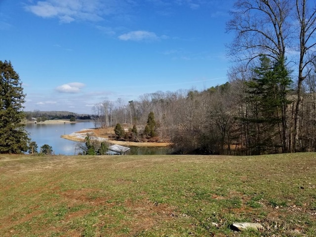 view of property view of water