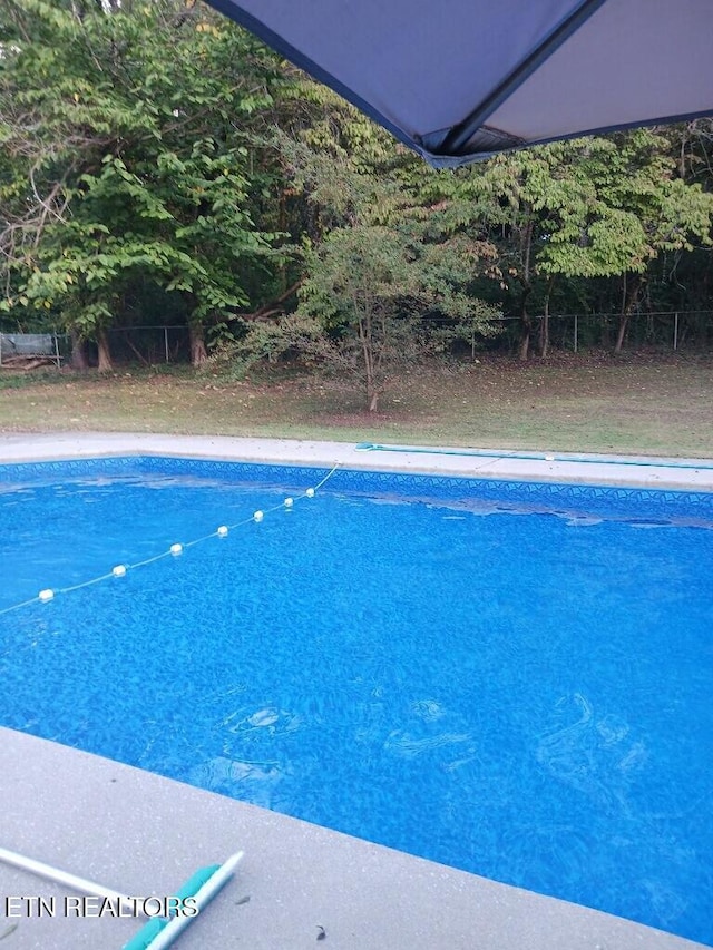 pool with fence