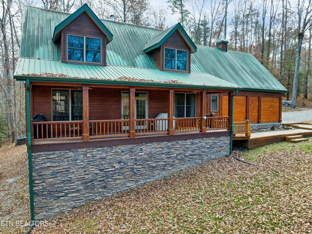 1801 Grouse Top Rd, Walland, TN 37886 - view of front facade with covered porch