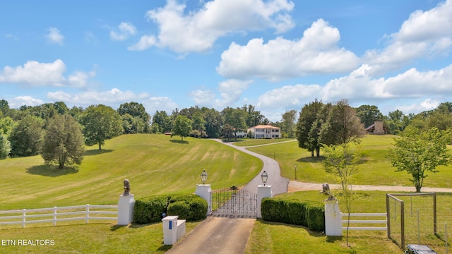 view of home's community with a rural view