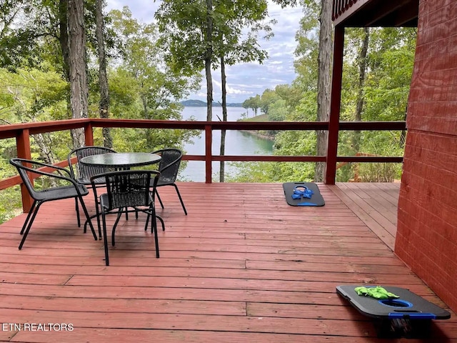 107 Dream Way, Sevierville, TN 37876 - wooden terrace featuring a water view