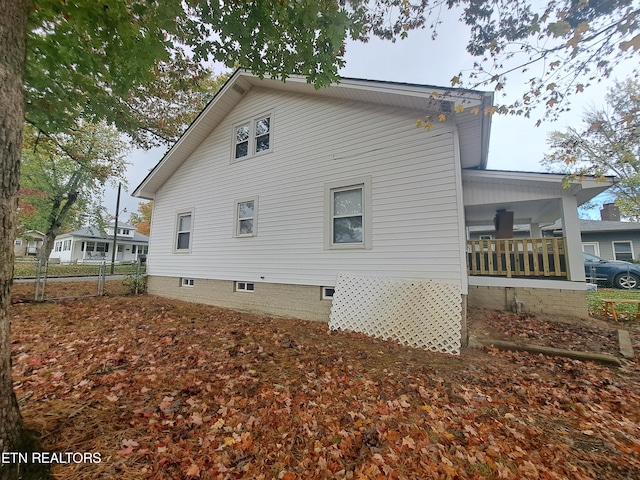 view of back of property