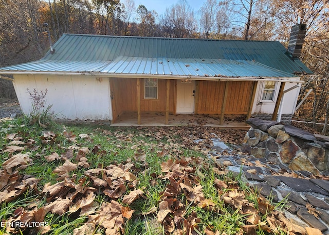 view of rear view of property