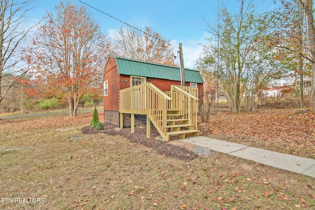 view of rear view of property