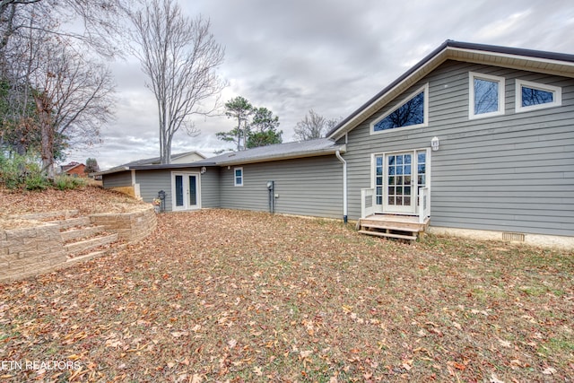 view of rear view of property