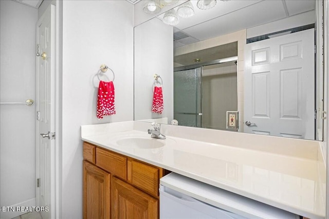 bathroom with vanity