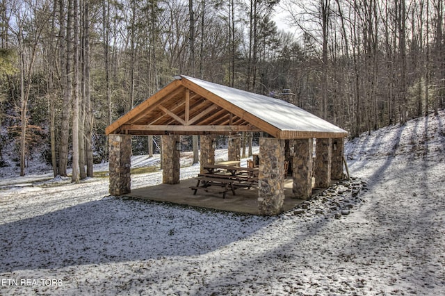 view of property's community featuring a gazebo