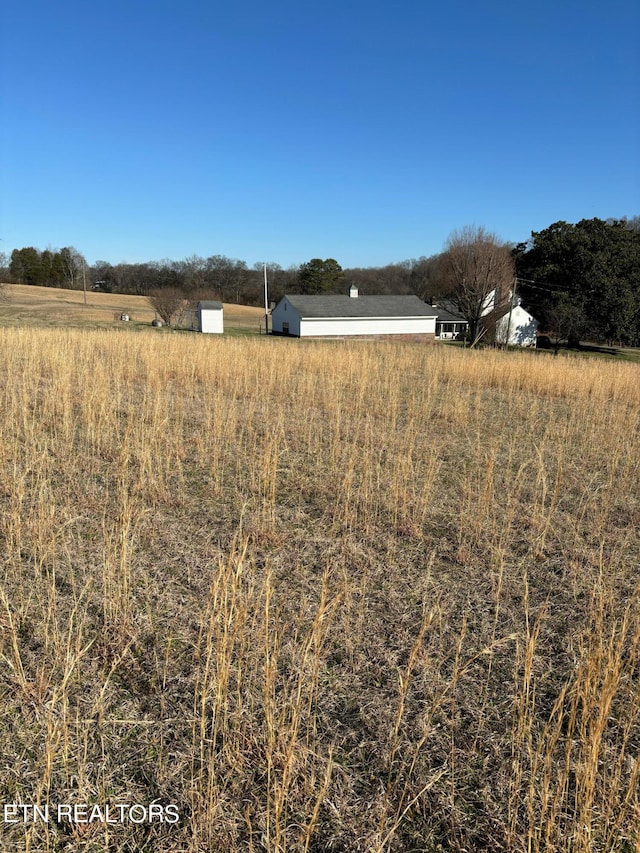 view of yard featuring a rural view