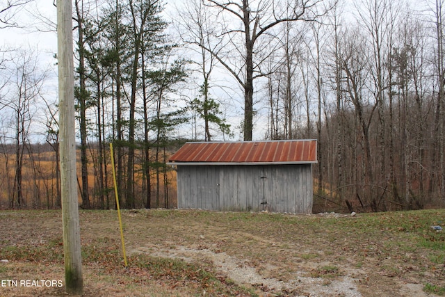 view of outdoor structure