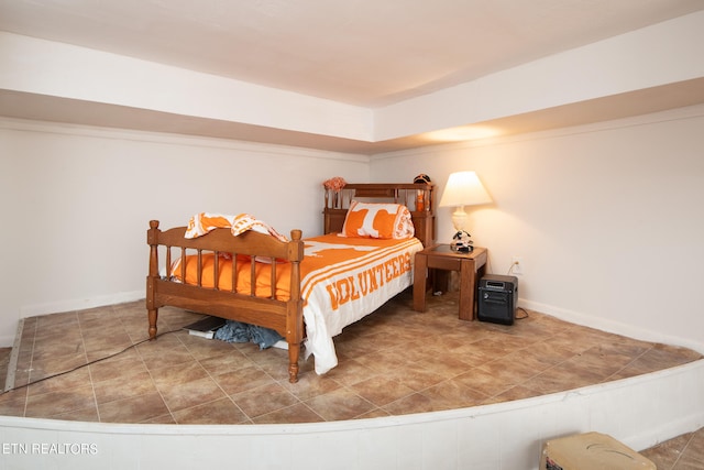 view of tiled bedroom