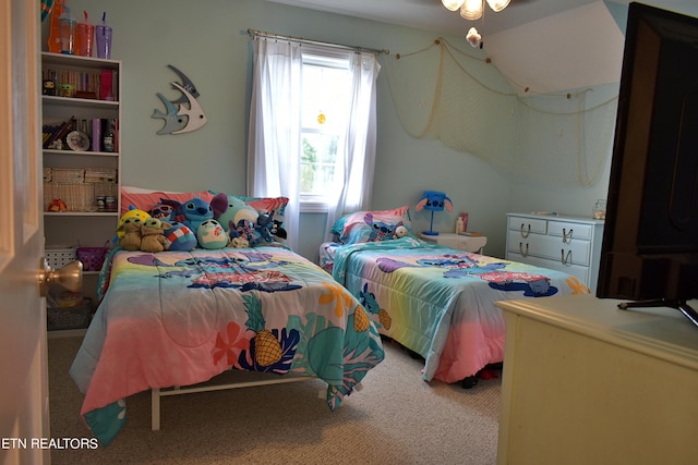 bedroom with carpet flooring